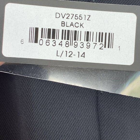 Dictionary Dress Pants Womens Large 12-14 Black Elastic Waist Band High Rise - Picture 9 of 10